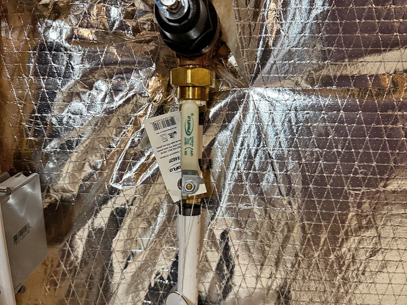 Identify the shut-off valve