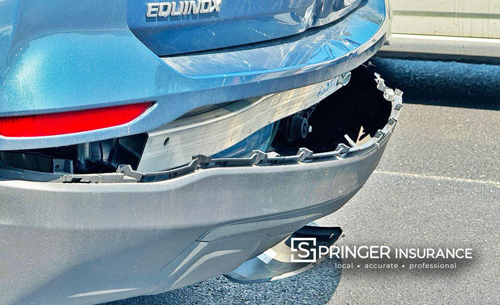 An equinox that was rear-ended